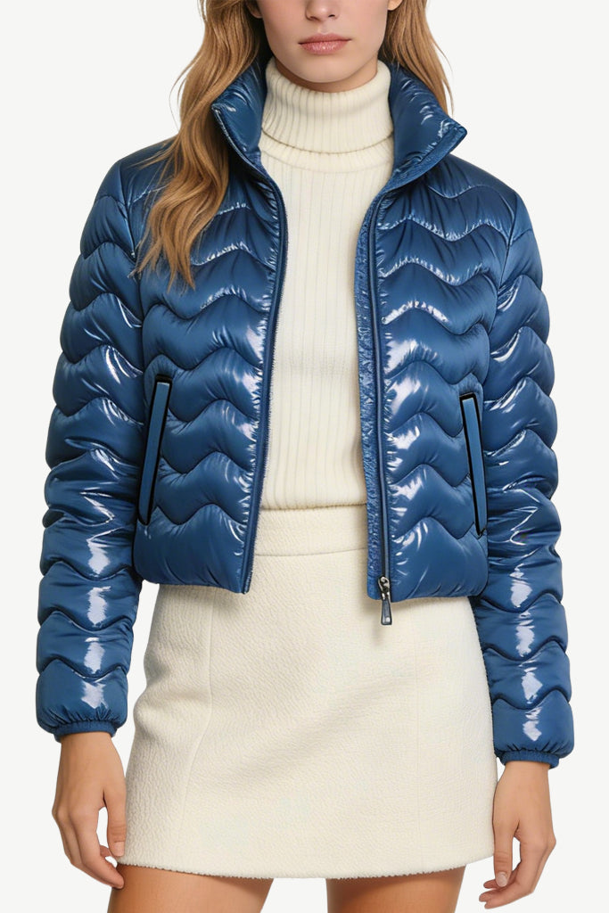 Women's Stand Collar Fashion Winter Thick Jacket