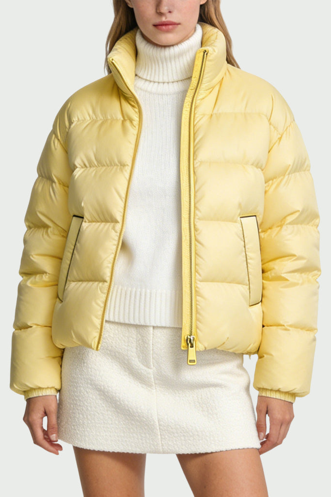 Women's Stand Collar Fashion Casual Thick Jacket