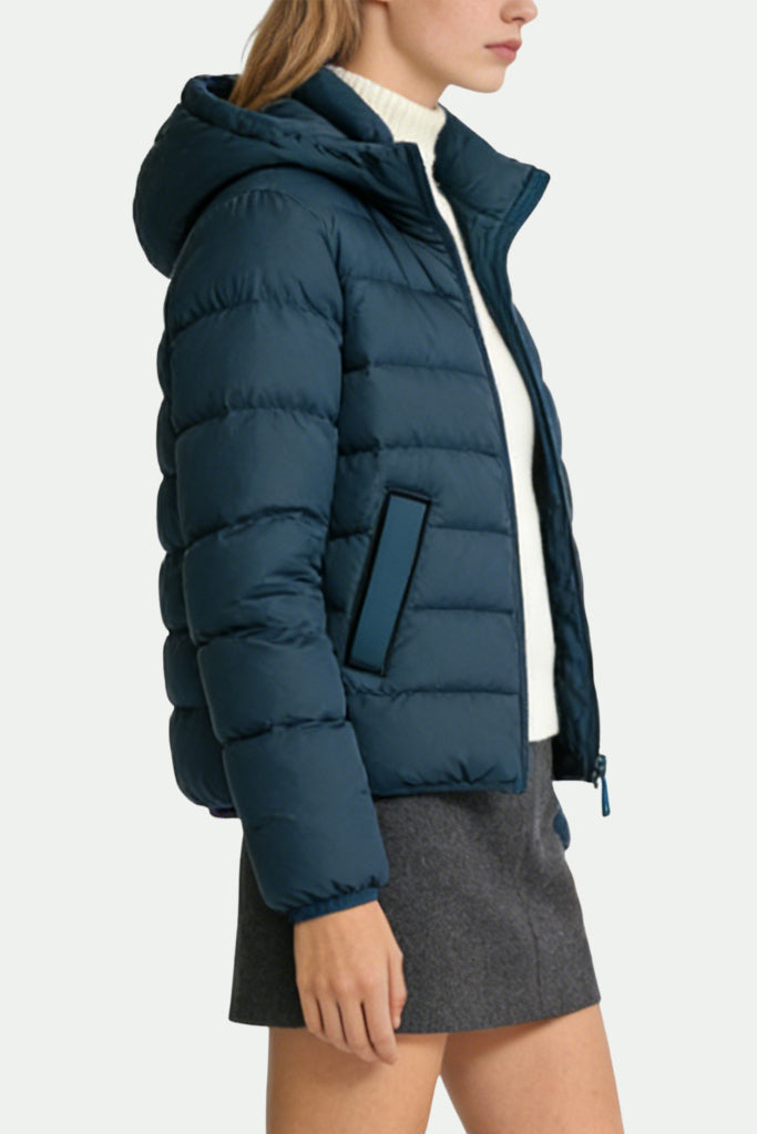 Women's Hooded Fashion Temperament Thick Jacket