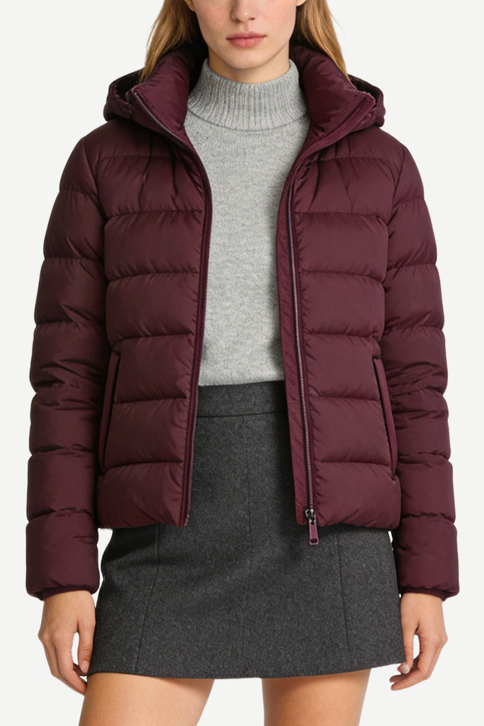 Women's Hooded Minimalist Warm Thick Jacket
