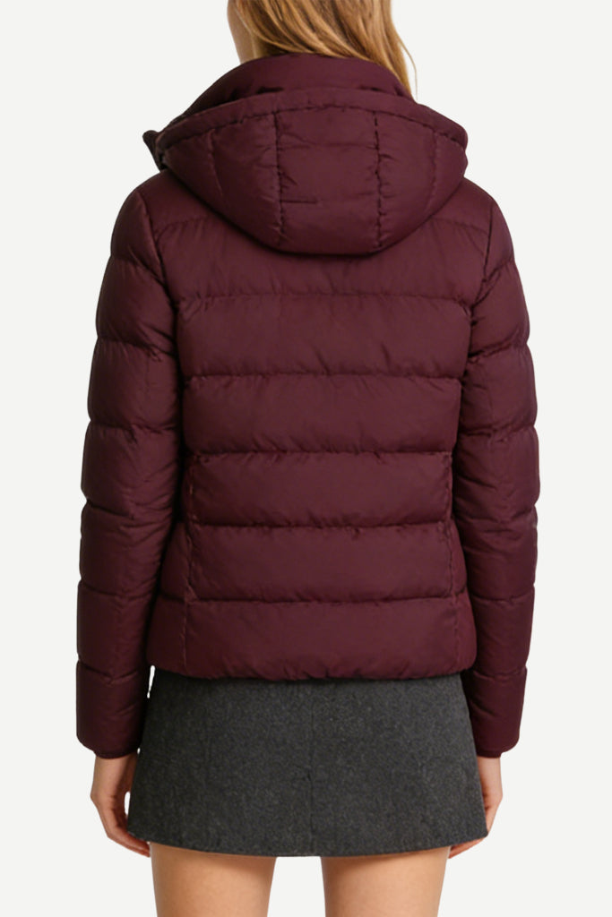 Women's Hooded Minimalist Warm Thick Jacket