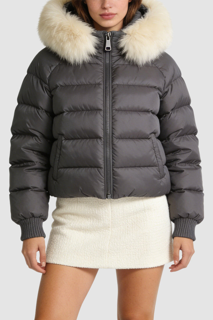 Women's Hooded Minimalist Loose Warm Thick Jacket