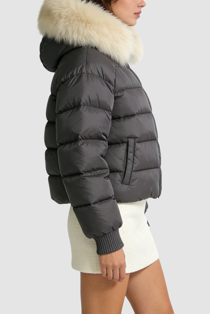 Women's Hooded Minimalist Loose Warm Thick Jacket
