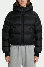 Women's Hooded Minimalist Loose Puffy Thick Jacket