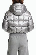 Women's Hooded Shiny Winter Thick Jacket