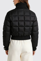 Women's Stand Collar Minimalist Edgy Style Thick Jacket