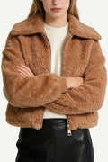 Women's Lapel Minimalist Loose Warm Thick Jacket