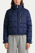 Women's Stand Collar Minimalist Temperament Thick Jacket
