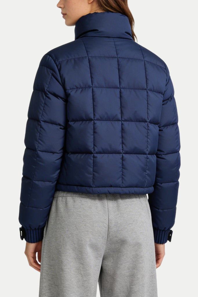 Women's Stand Collar Minimalist Temperament Thick Jacket