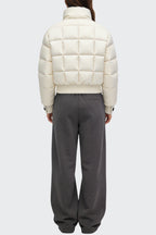 Women's Stand Collar Knitted Cuff Thick Jacket
