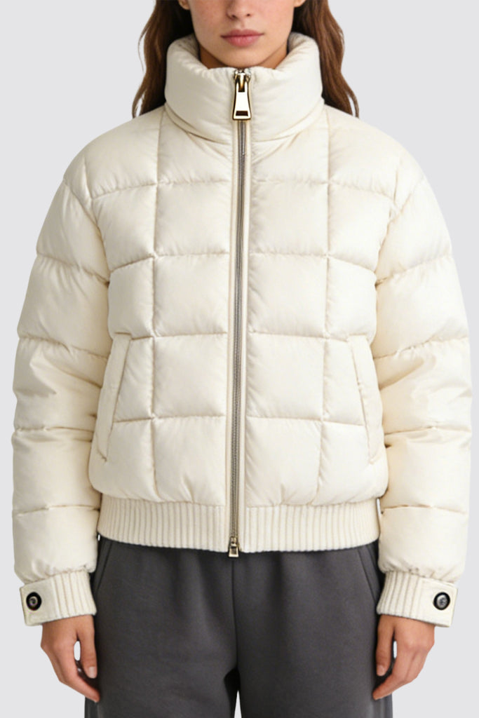 Women's Stand Collar Simple Temperament Thick Jacket