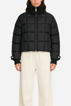 Women's Fashion Minimalist Solid Color Thick Jacket