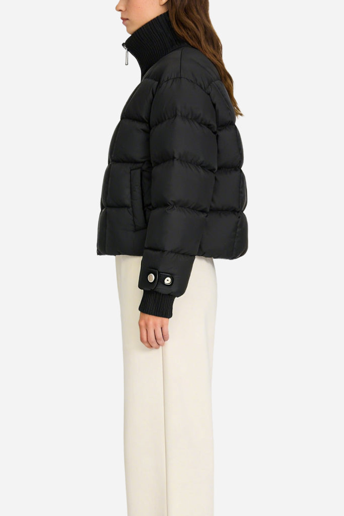 Women's Fashion Minimalist Solid Color Thick Jacket