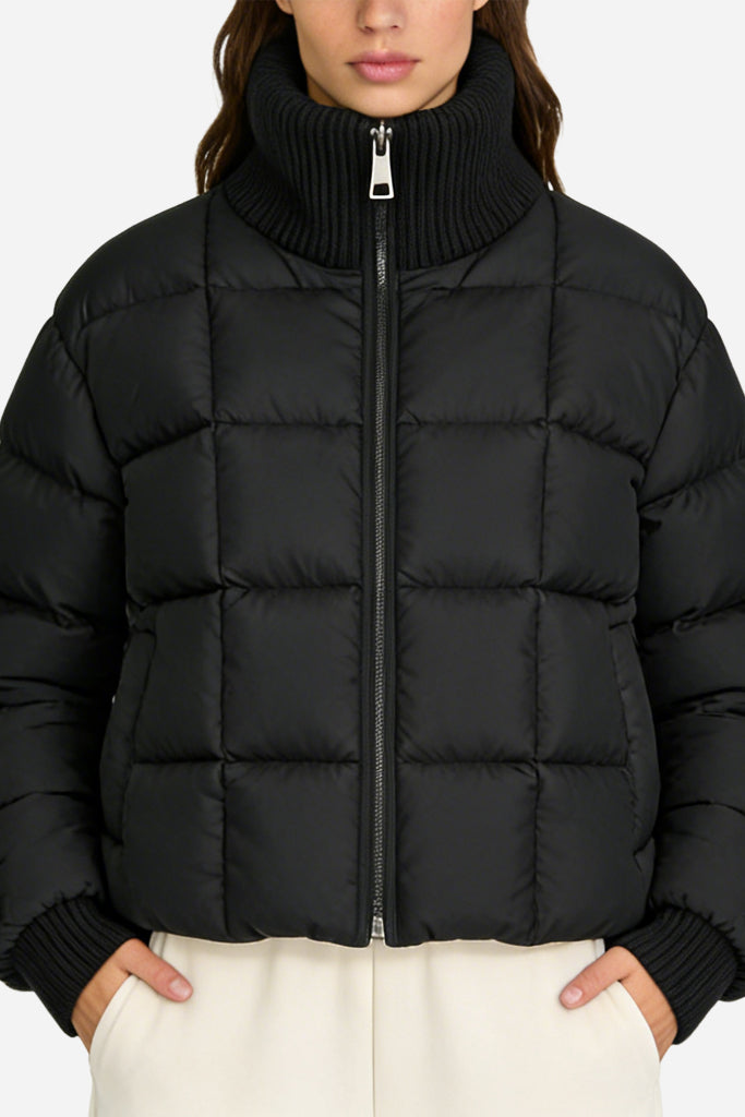 Women's Fashion Minimalist Solid Color Thick Jacket