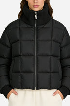 Women's Fashion Minimalist Solid Color Thick Jacket