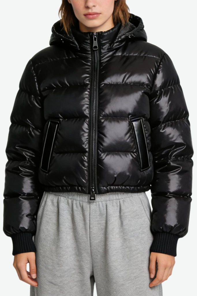 Women's Hooded Fashion Minimalist Casual Thick Jacket