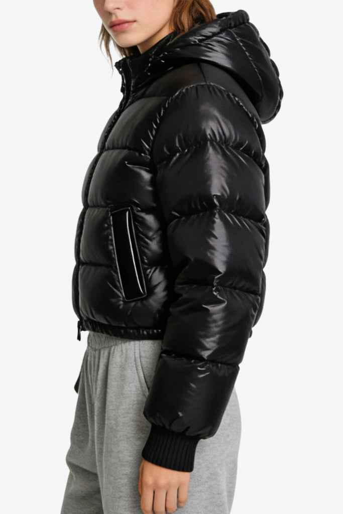 Women's Hooded Fashion Minimalist Casual Thick Jacket