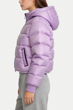 Women's Hooded Shiny Fashion Winter Thick Jacket