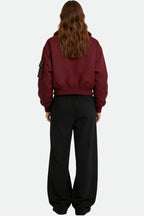 Women's Lapel Multi-Pocket Zipper Decor Casual Thick Jacket