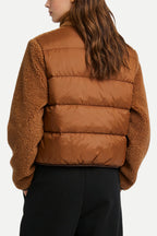 Women's Stand Collar Multi-Pocket Design Loose Warm Thick Jacket