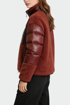 Women's Stand Collar Multi-Pocket Design Fashion Thick Jacket
