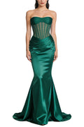 Elegant Strapless Women's Maxi Dresses