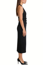 Sexy Halter Neck Waist Midi Dress