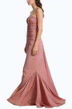 Striking V-neck Floor-length Maxi Dresses