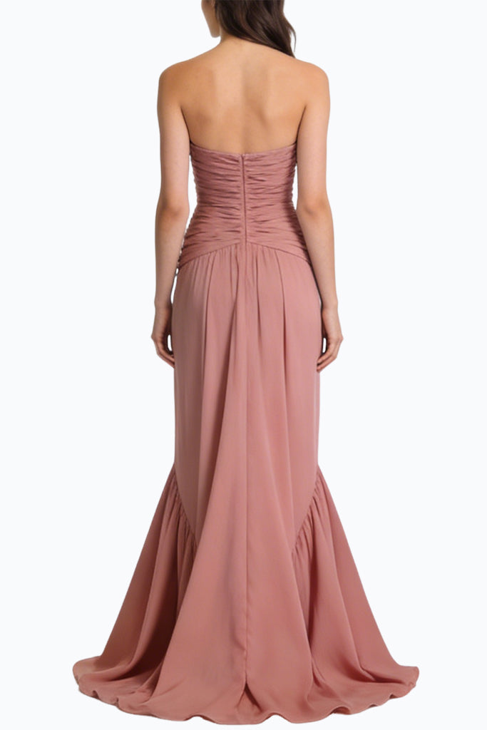 Striking V-neck Floor-length Maxi Dresses