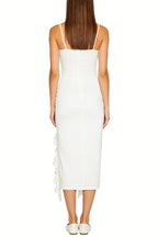 Personality Gem Decor Sling Midi Dress