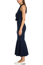 Romantic Lace Halter Neck Fishtail Midi Dress