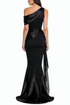 Chic One-shoulder Fitted Maxi Dresses
