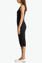 Temperament Fashion One-Shoulder Midi Dress