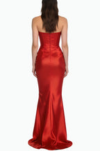Glamorous Strapless Floor-length Maxi Dresses