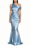 Luxurious One-shoulder Floor-length Maxi Dresses
