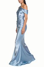 Luxurious One-shoulder Floor-length Maxi Dresses