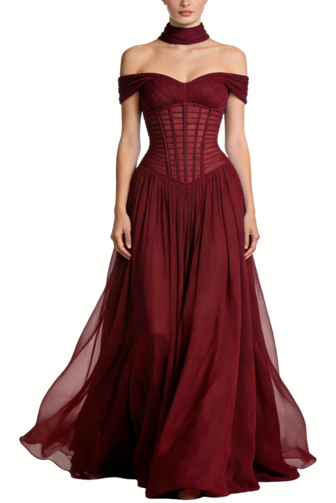 Regal Strapless Floor-length Maxi Dresses