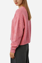 Women's Crew Neck Solid Color Minimalist Loose Sweater