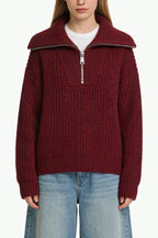Women's Half-Zip Fashion Casual Comfortable Sweater