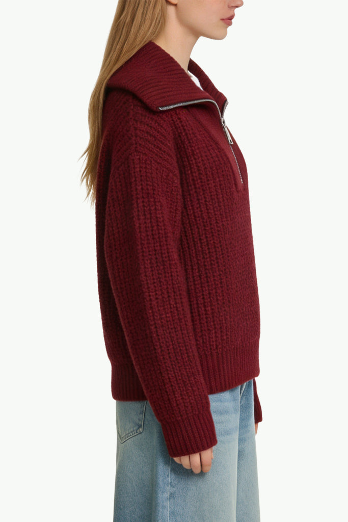 Women's Half-Zip Fashion Casual Comfortable Sweater
