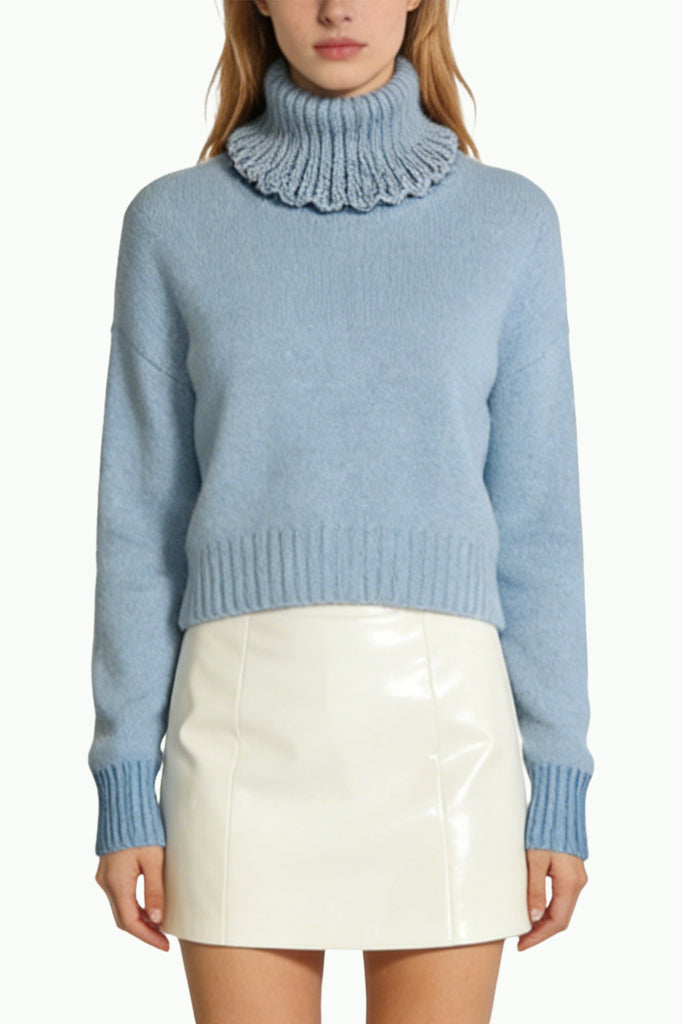 Women's Turtleneck Unique Warm Loose Sweater