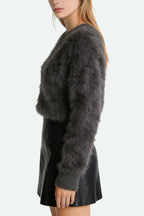 Women's Crew Neck Plush Texture Fashion Sweater