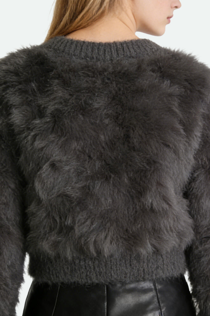 Women's Crew Neck Plush Texture Fashion Sweater