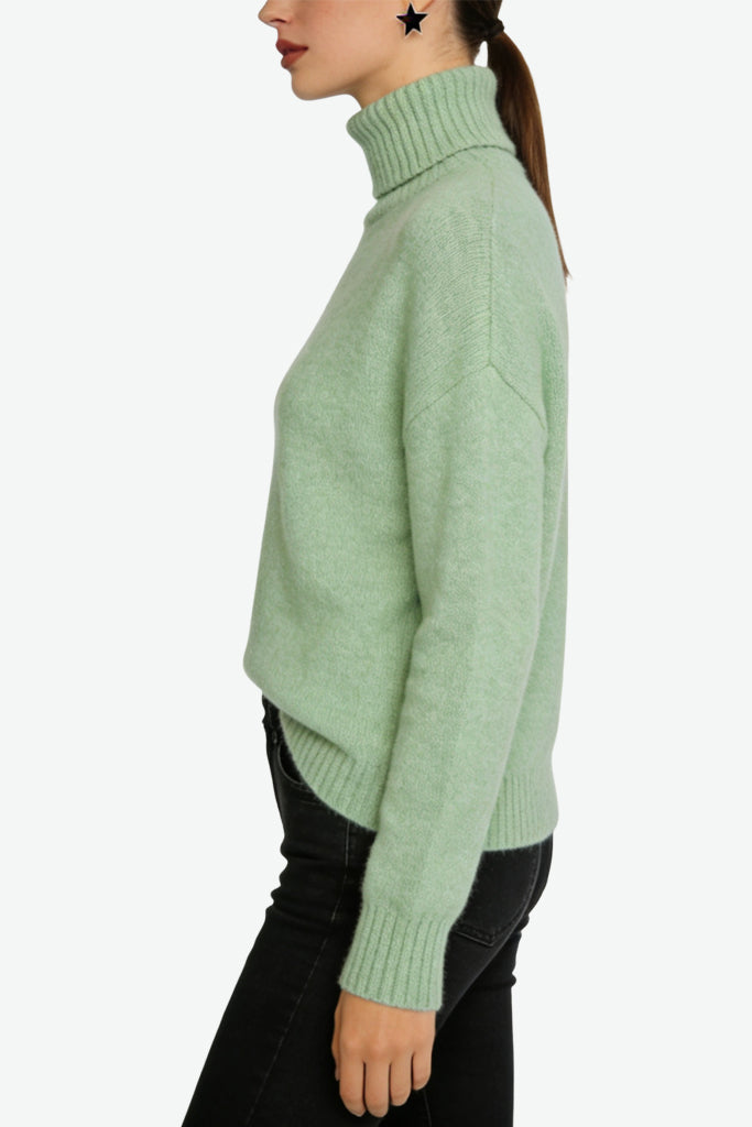 Women's Turtleneck Fashion Loose Casual Sweater