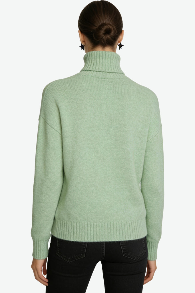 Women's Turtleneck Fashion Loose Casual Sweater