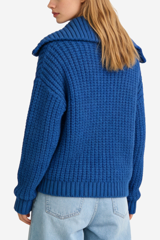 Women's Lapel Casual Versatile Sweater