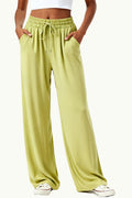 Women's Elastic Waist Wide-Leg Casual Comfortable Sports Pants