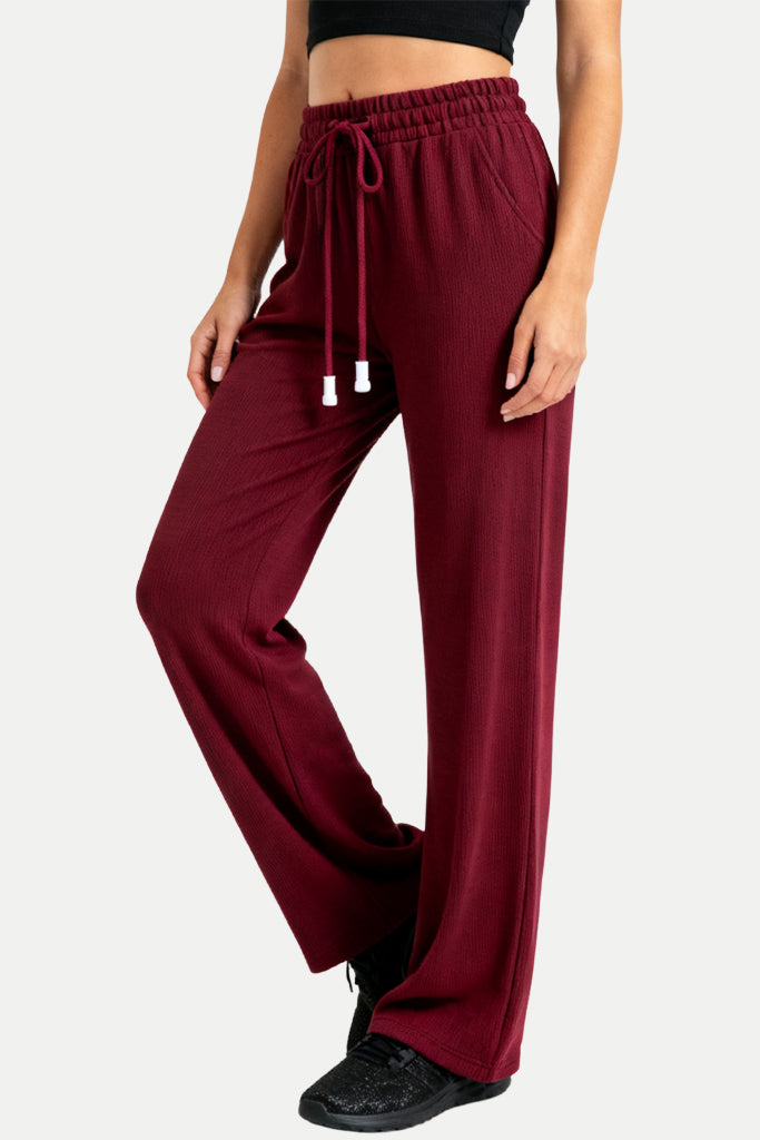Women's Fashion Elastic Waist Drapey Sports Pants
