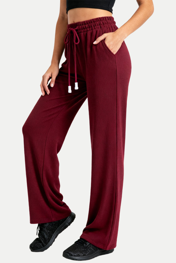 Women's Fashion Elastic Waist Drapey Sports Pants