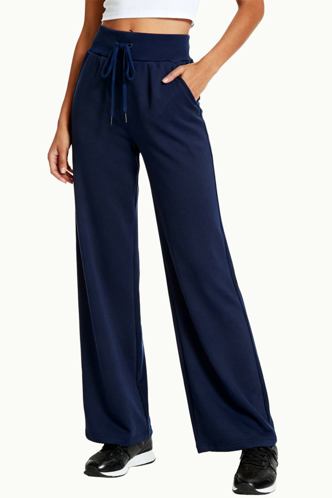 Fashion Loose High-Waist Wide-Leg Comfortable Casual Women's Sports Pants